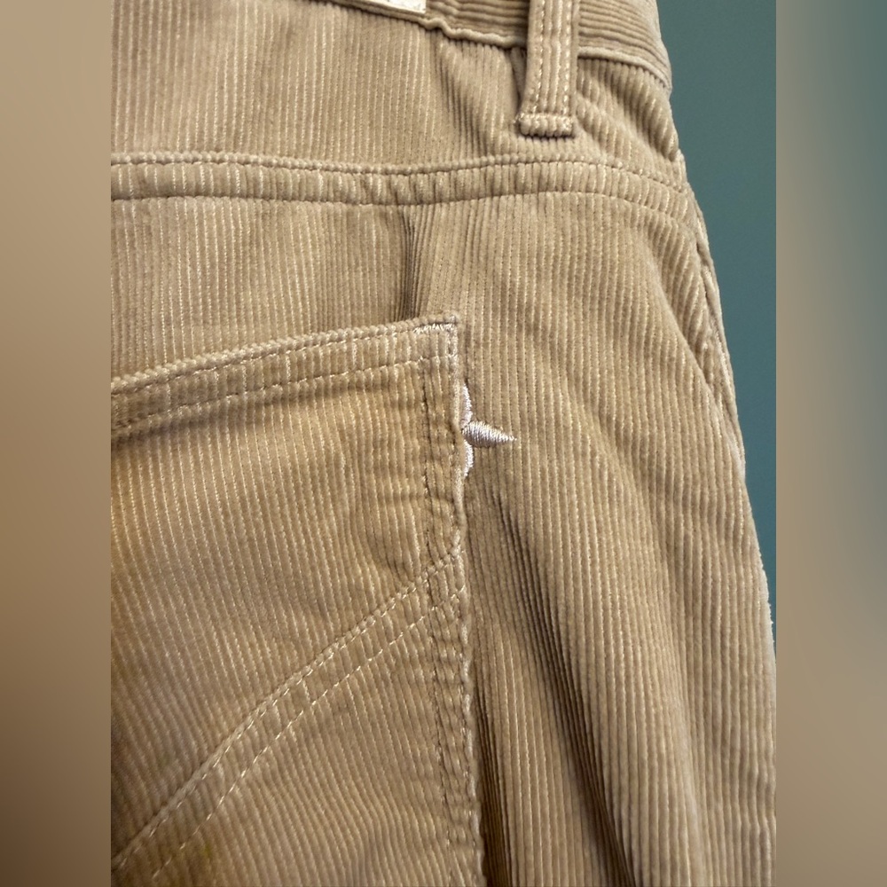 LV Louis Vuitton Pants Beige Gold Tone Buttons Men Corduroy Cotton 50 US 40 - Picture 5 of 13